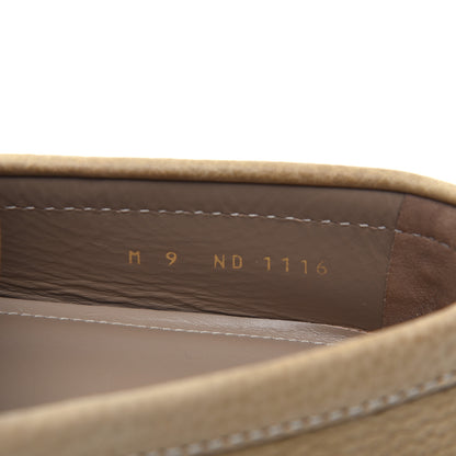 Louis Vuitton Nubuck Mens Hockenheim Moccasin Loafers 9 Beige 7 of 11