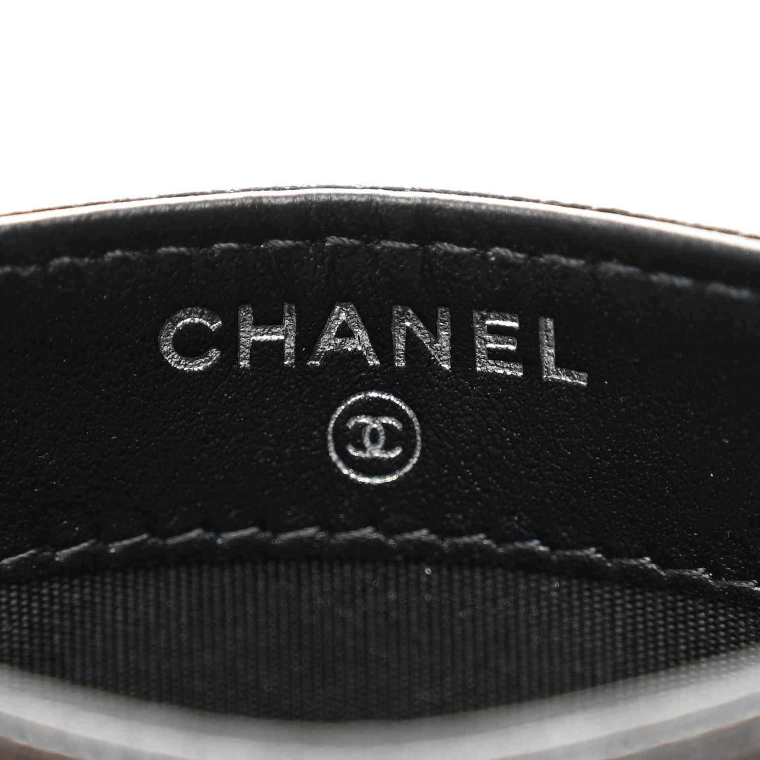 Chanel Caviar Camellia Embossed Card Holder Black 6 of 8