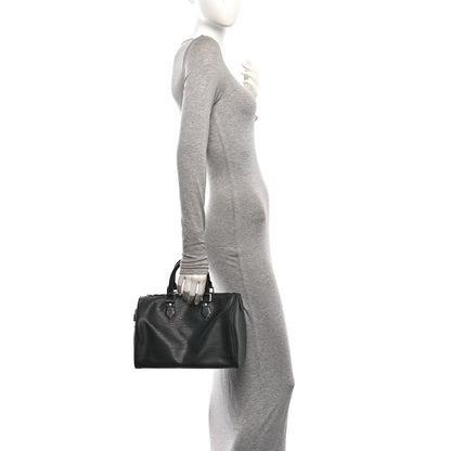 Louis Vuitton Epi Speedy 25 Black 2 of 11