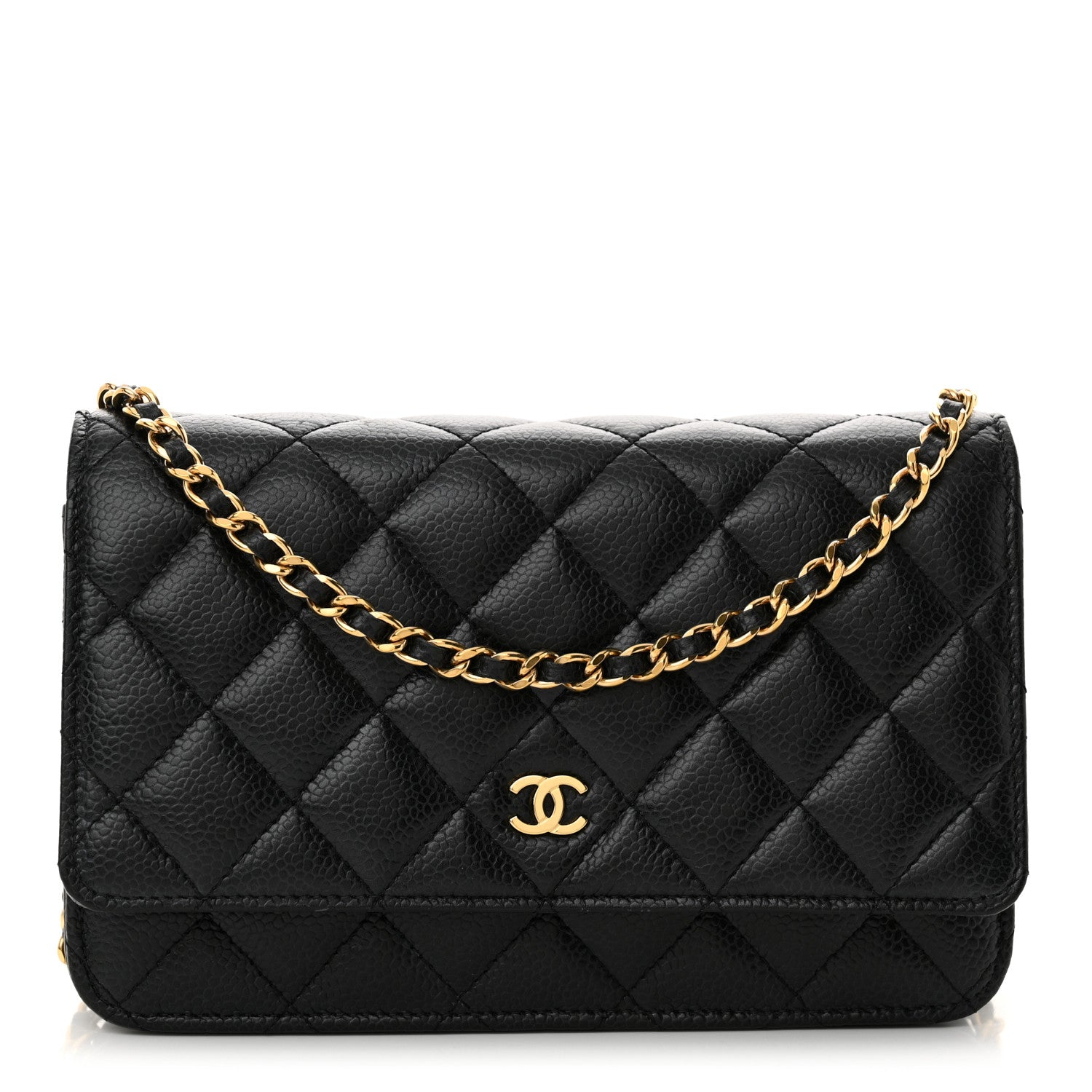 Chanel Caviar Quilted Wallet on Chain WOC Black 1 of 13