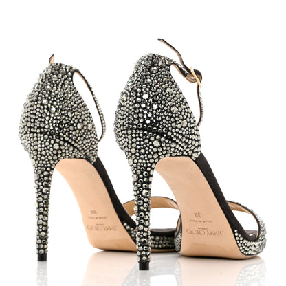 Jimmy Choo Crystal Sandal Pumps 39 Silver 4 of 10