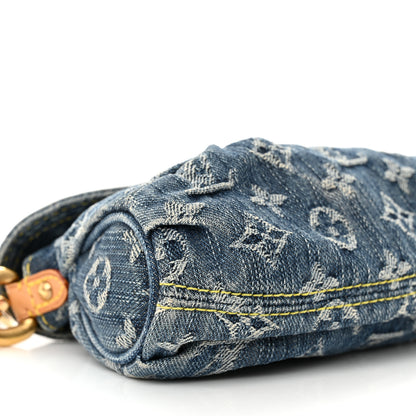 Louis Vuitton Monogram Denim Mini Pleaty Blue 8 of 10