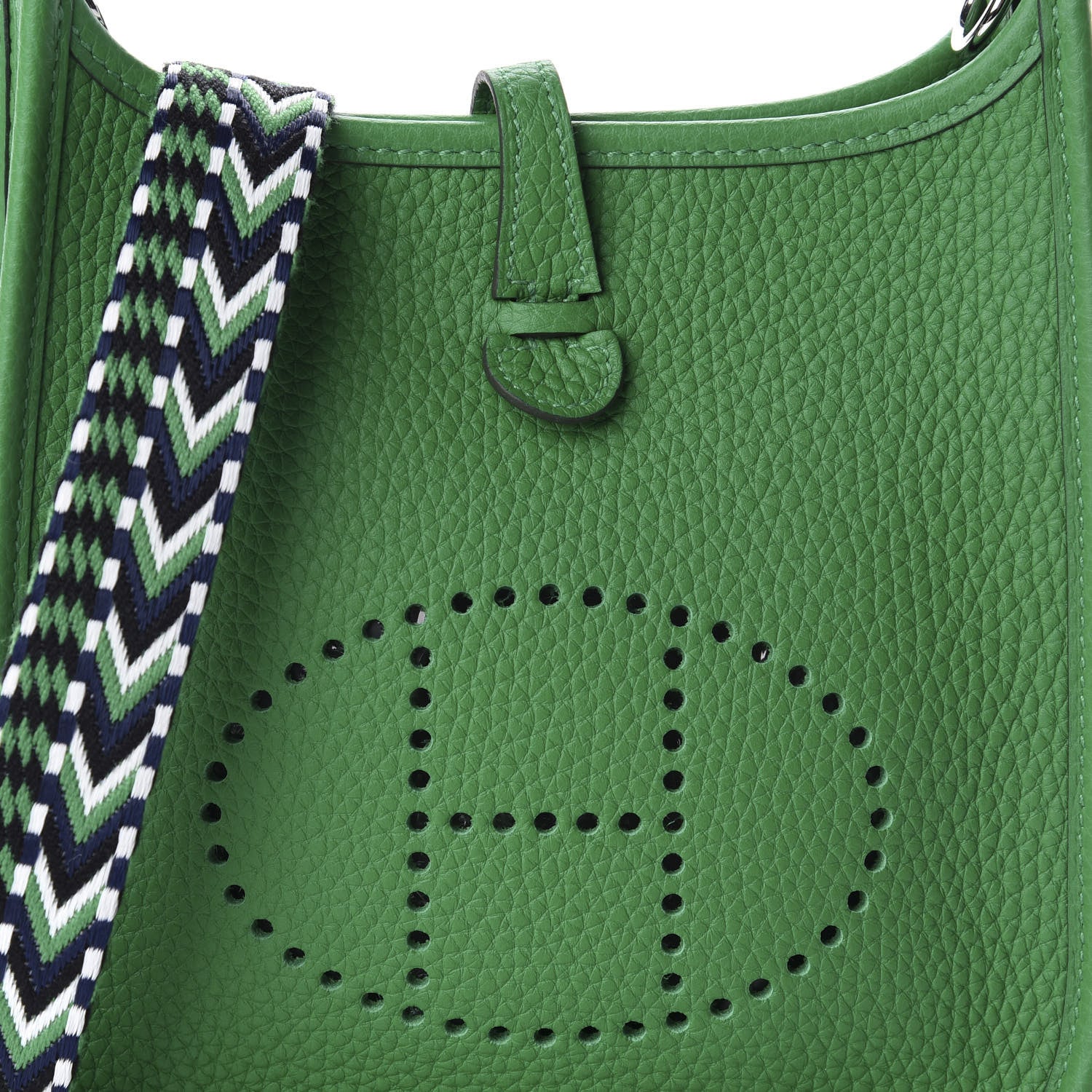 Hermes Taurillon Clemence Allegro Evelyne TPM Bamboo 9 of 10