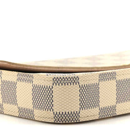 Louis Vuitton Damier Azur Pochette Felicie Chain Wallet Rose Ballerine 12 of 19