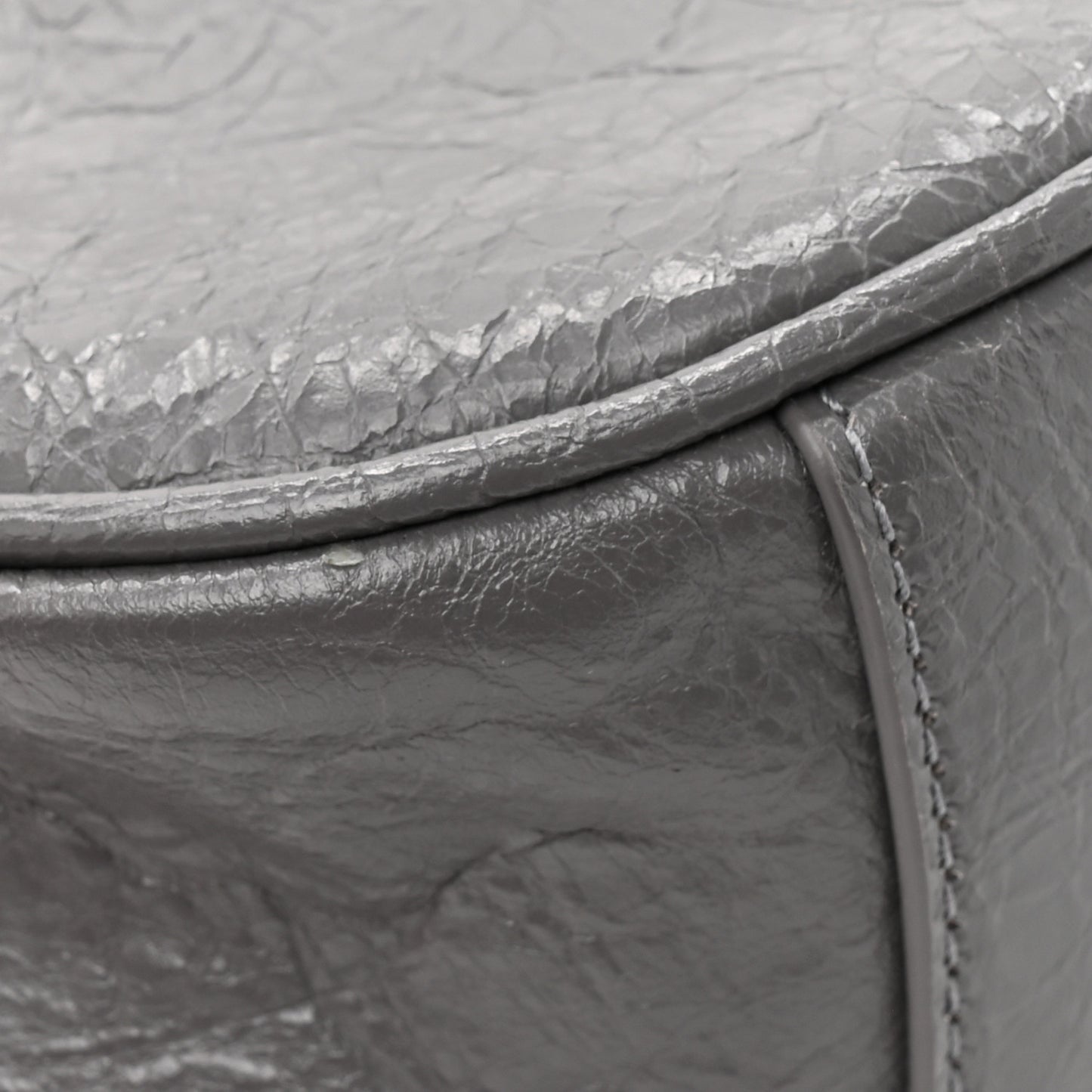 Agneau Arena Le Cagole Shoulder Bag XS Dark Grey