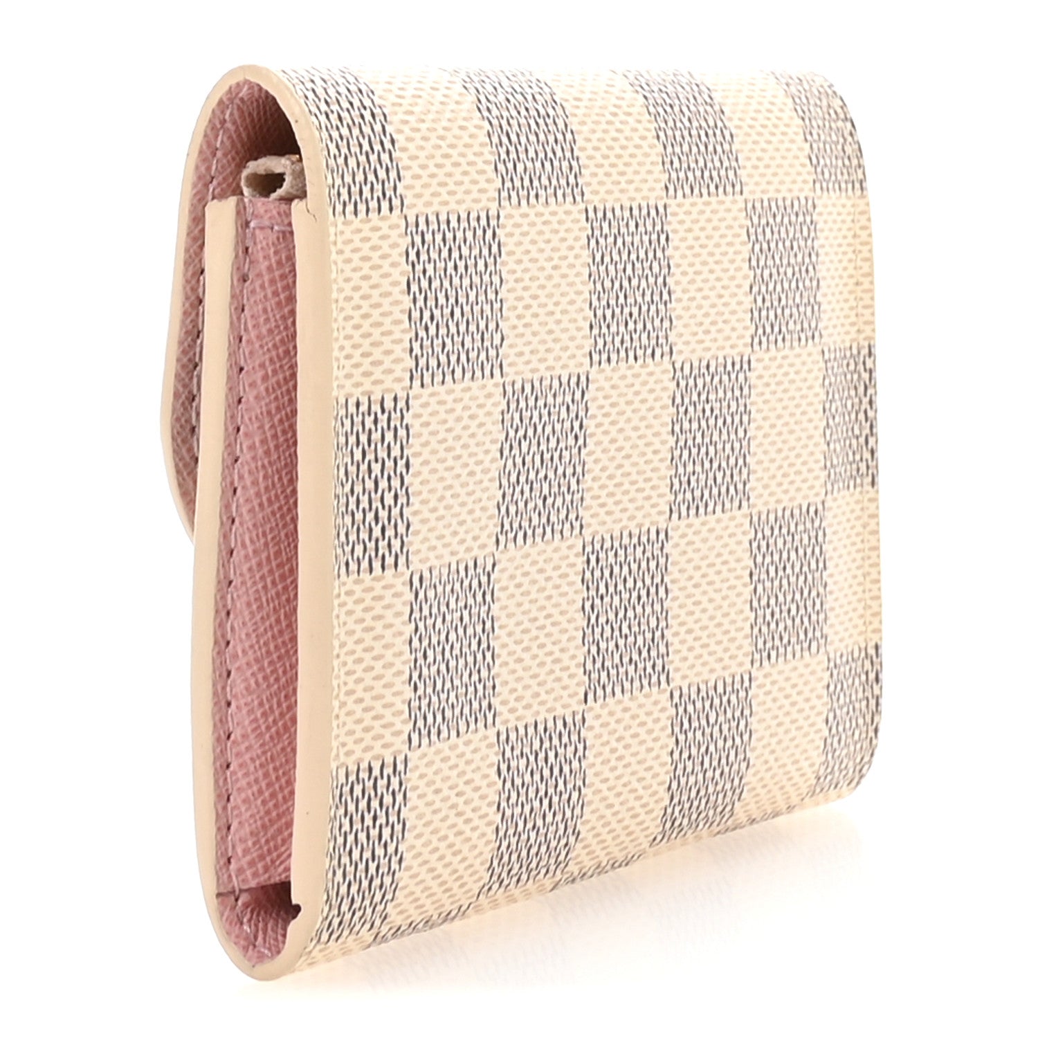 Louis Vuitton Damier Azur Rosalie Coin Purse Rose Ballerine 3 of 7