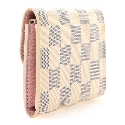 Louis Vuitton Damier Azur Rosalie Coin Purse Rose Ballerine 3 of 7