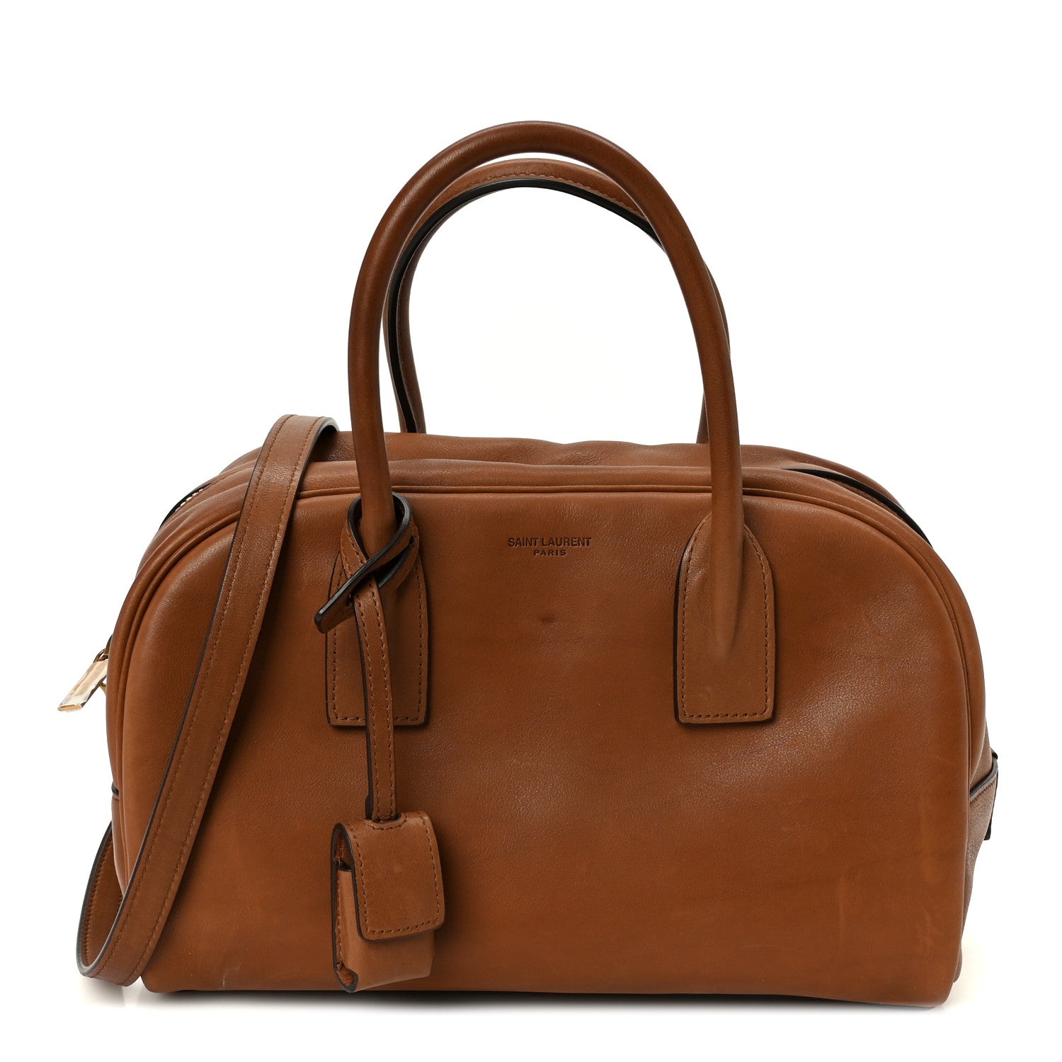 Saint Laurent Calfskin Small Sac De Jour Boston Handle Toasted Brown 1 of 11