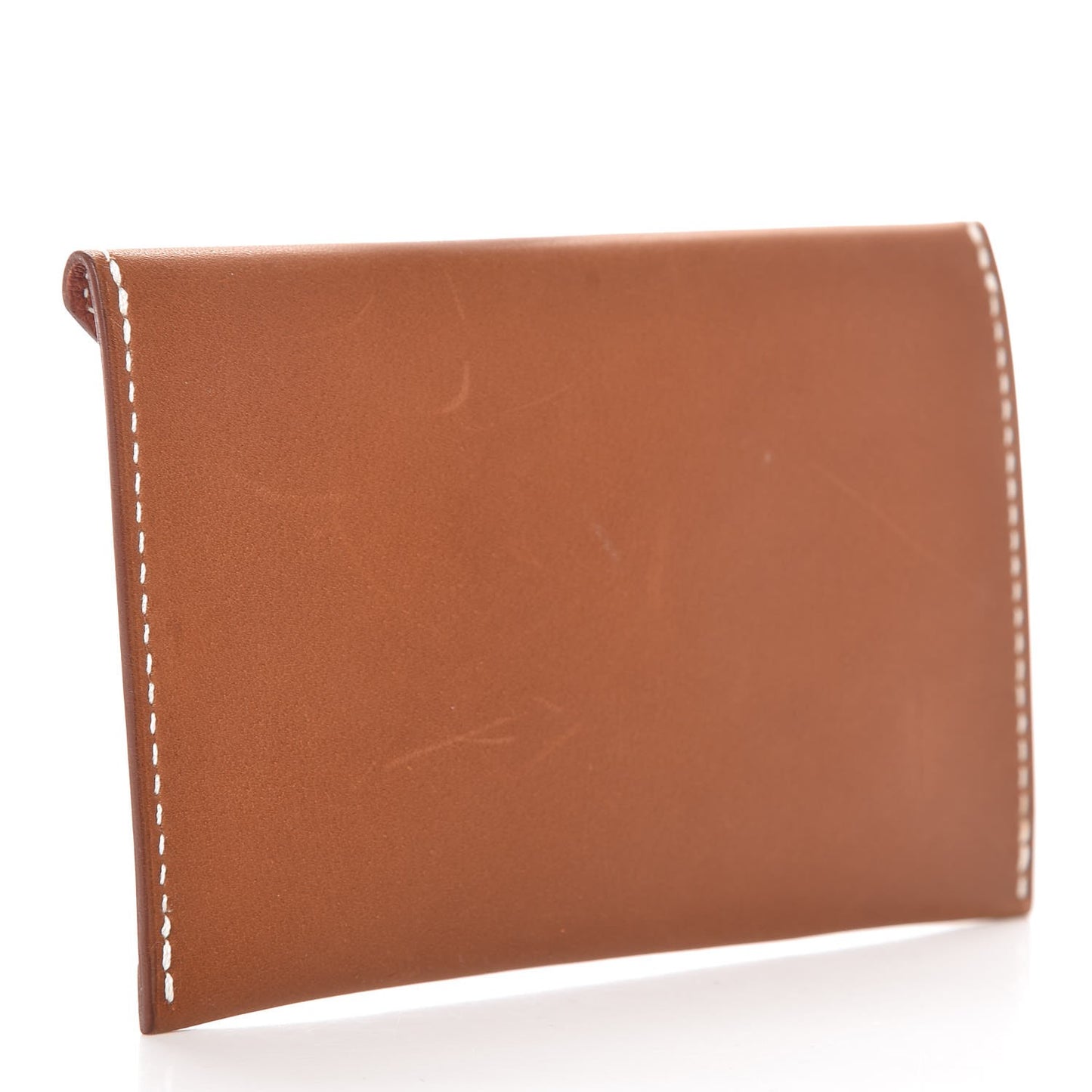 Natural Barenia Envelope Card Holder Fauve