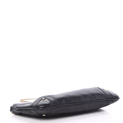 Dolce & Gabbana Calfskin Crystal Pochette Black 3 of 8