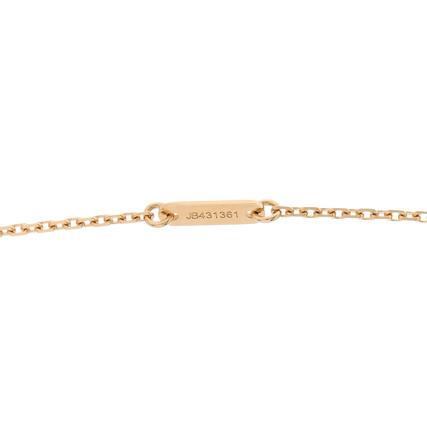 18K Yellow Gold Mother of Pearl Sweet Alhambra Pendant Necklace
