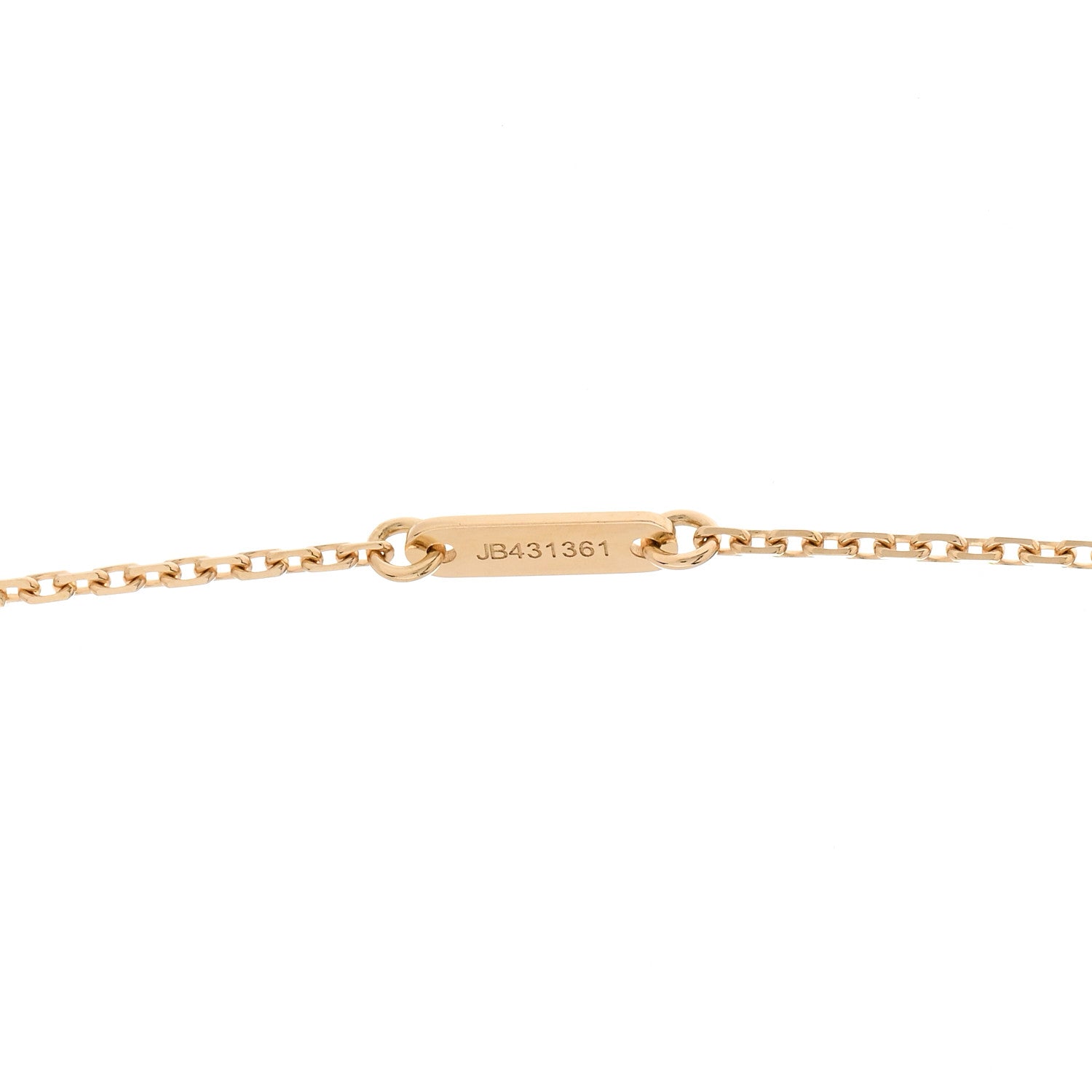 Van Cleef & Arpels 18K Yellow Gold Mother of Pearl Sweet Alhambra Pendant Necklace 4 of 5