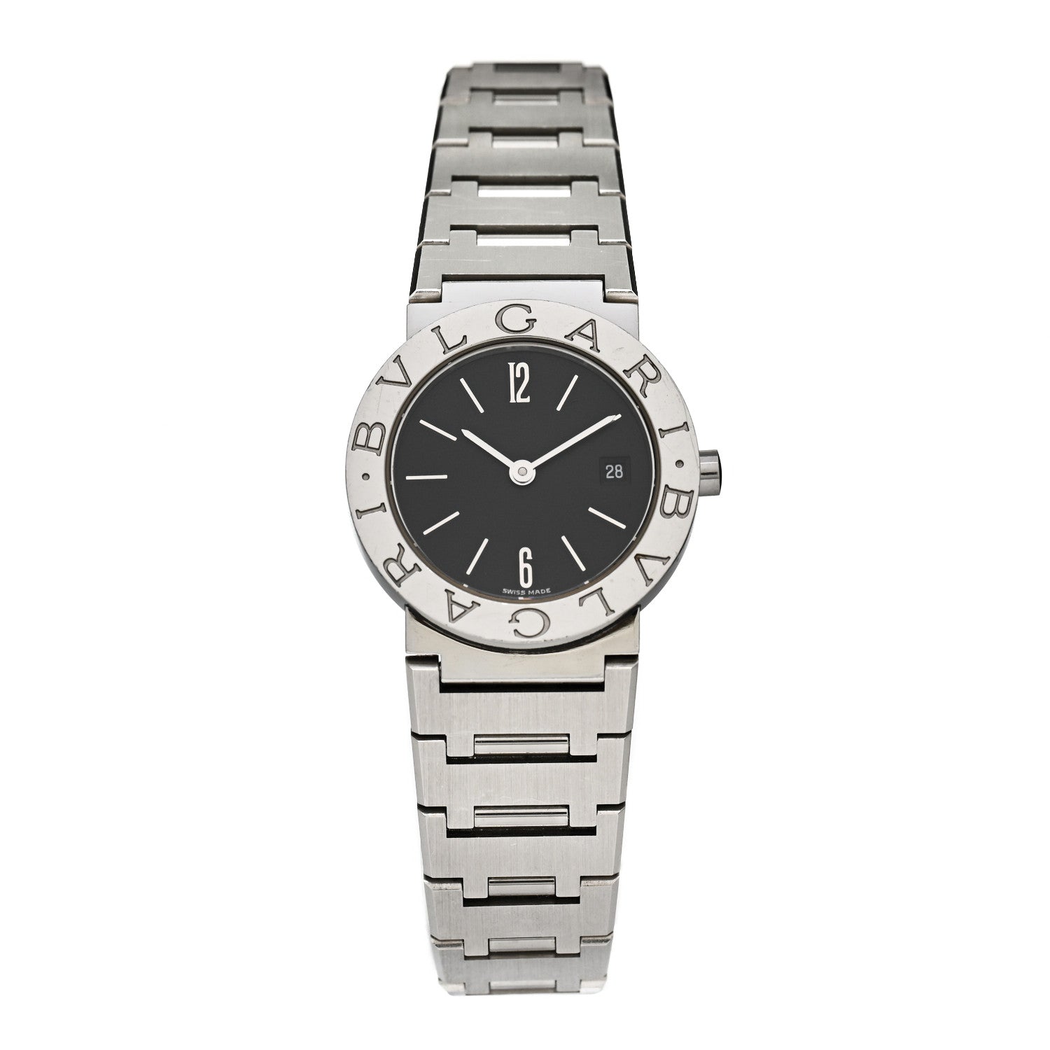 Bulgari Stainless Steel 26mm Quartz Watch Black 1 of 4