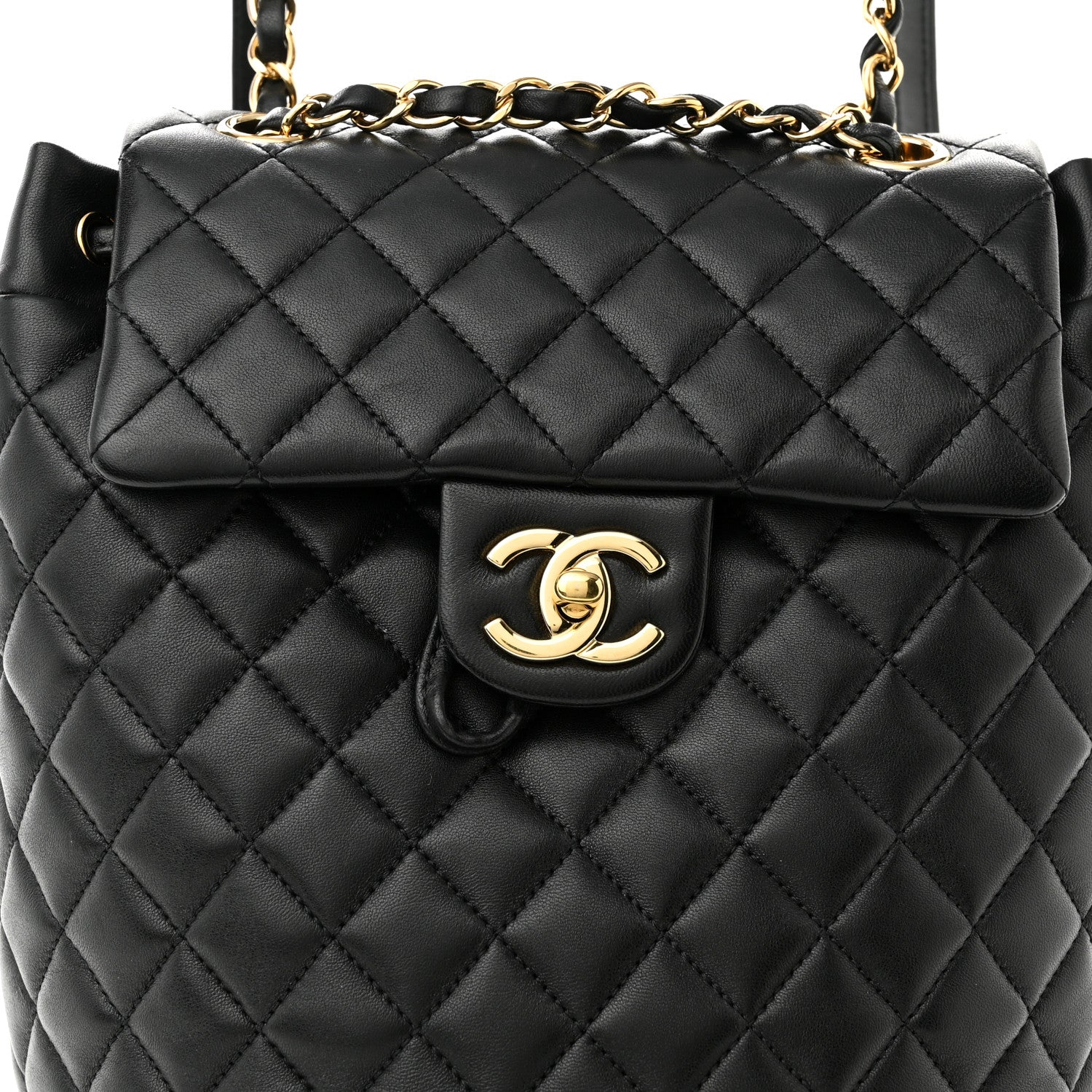 Chanel Lambskin Quilted Small Urban Spirit Backpack Black 8 of 11