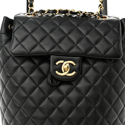 Chanel Lambskin Quilted Small Urban Spirit Backpack Black 8 of 11