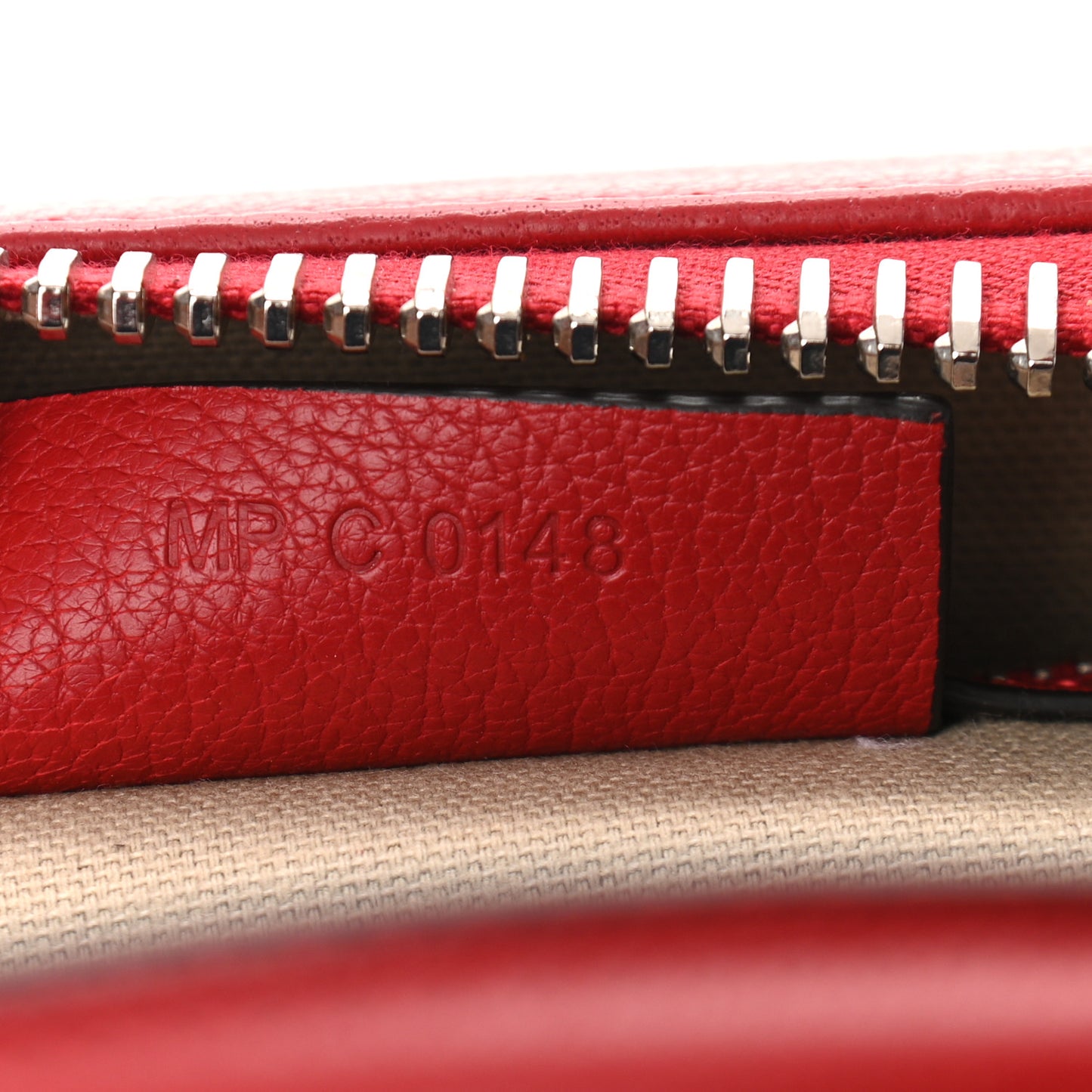Sugar Goatskin Small Antigona Vermillon