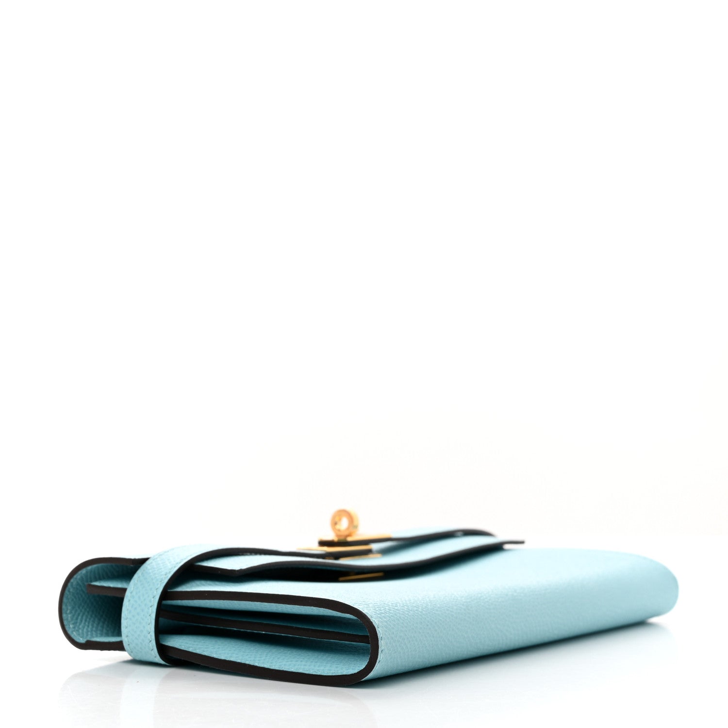 Hermes Epsom Kelly Longue Wallet Bleu Saint Cyr 4 of 9