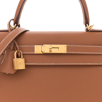 Hermes Epsom Kelly Sellier 28 Gold 8 of 11