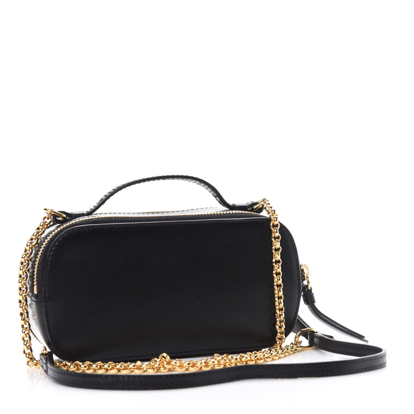 Calfskin Mini C Vanity Bag Black