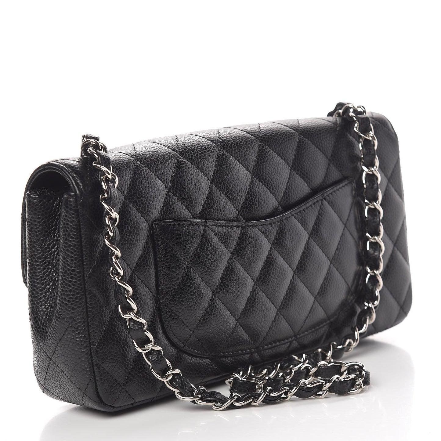 Caviar Quilted East West Flap Black