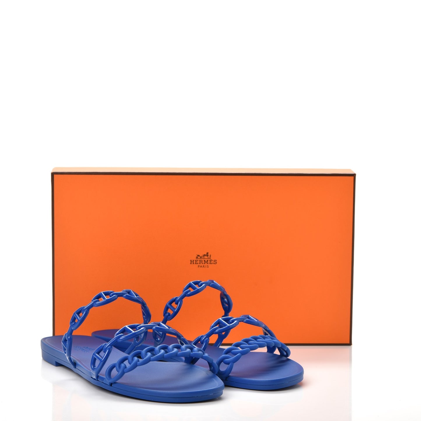 Rubber Chaine d'Ancre Rivage Sandals 38 Bleu Smalt