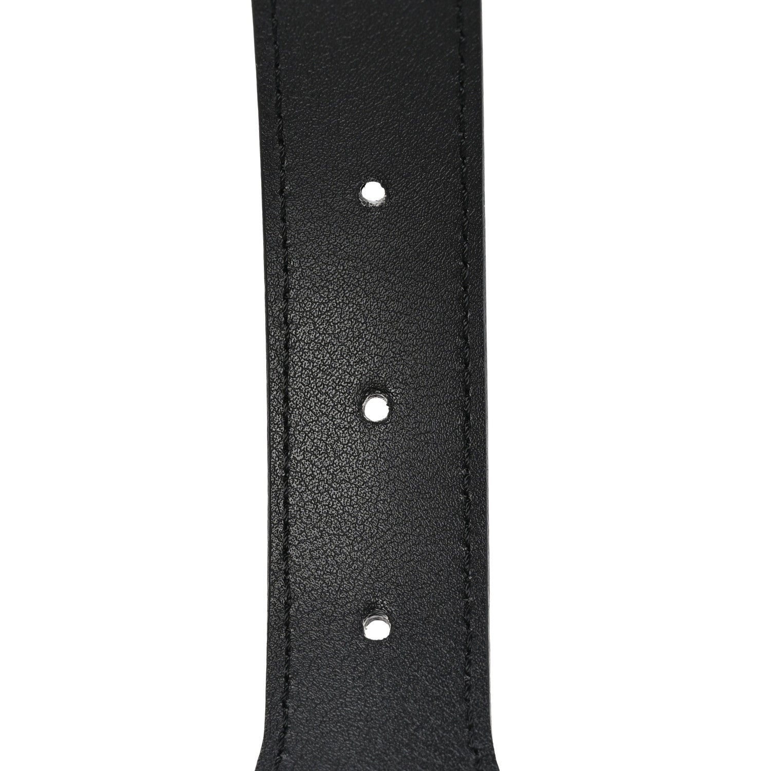 Gucci Efesto Leather Horsebit 25mm Belt 65/26 Black 4 of 6
