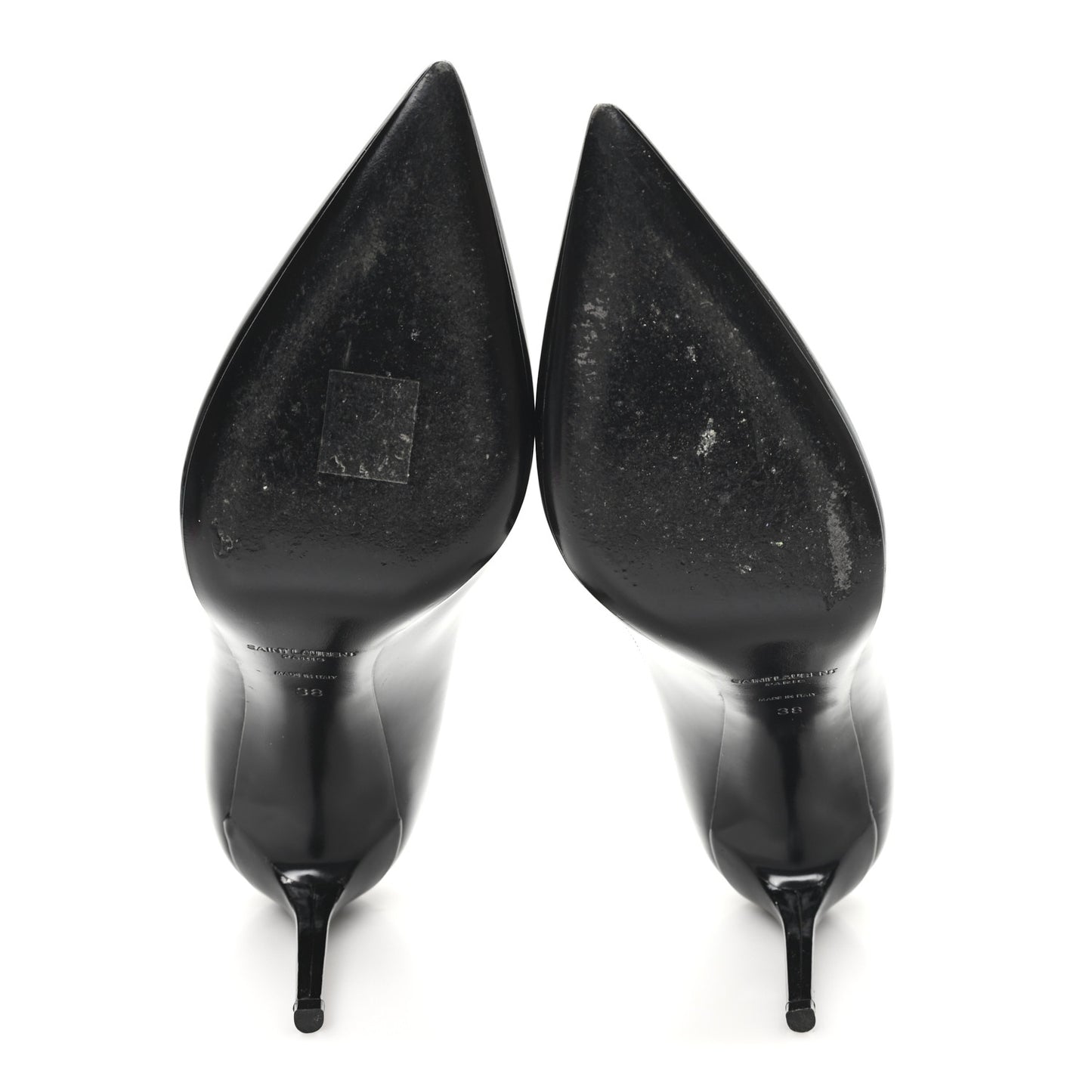 Patent Calfskin Zoe 85 Pump 38 Black