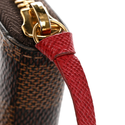 Louis Vuitton Damier Ebene Clemence Wallet Cherry 11 of 15