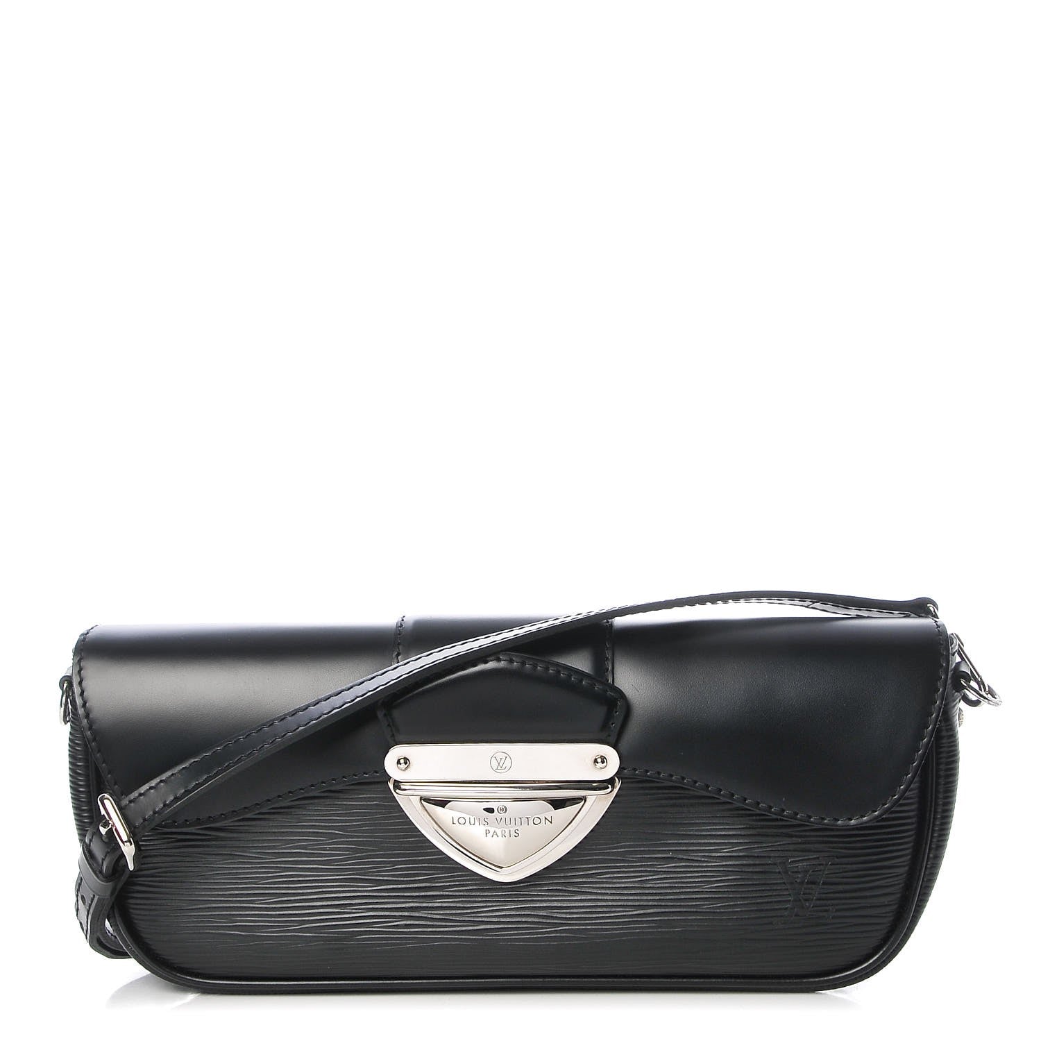 Louis Vuitton Epi Montaigne Clutch Black 1 of 7