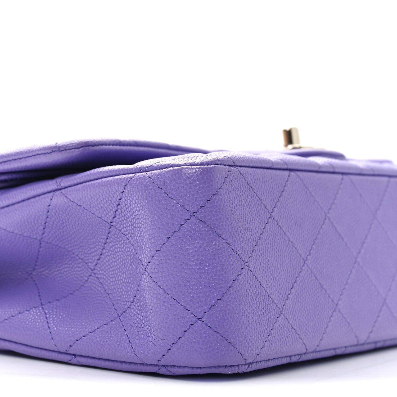 Chanel Caviar Quilted Medium Double Flap Purple 9 of 10