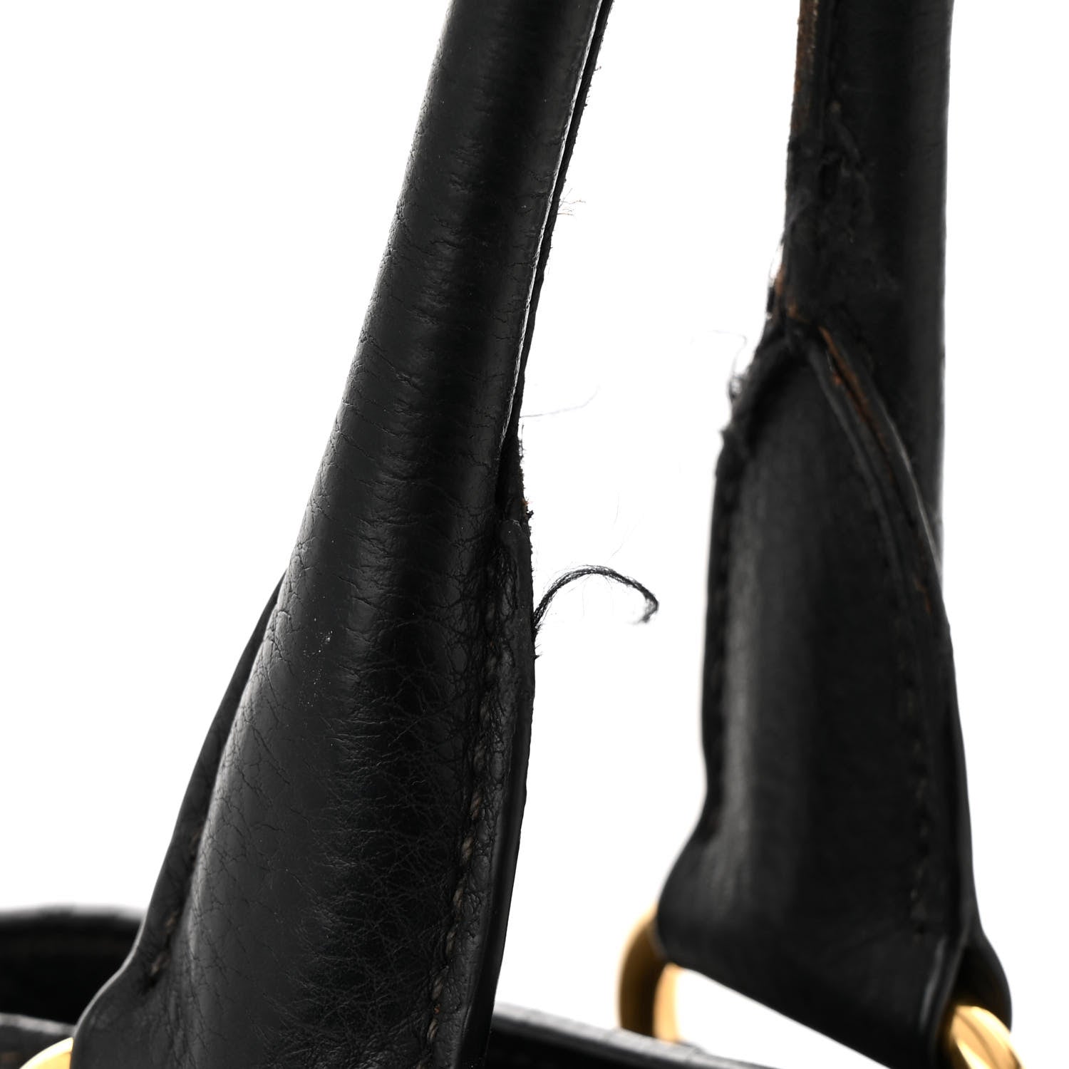 Prada Vitello Daino Shopping Satchel Black 12 of 17