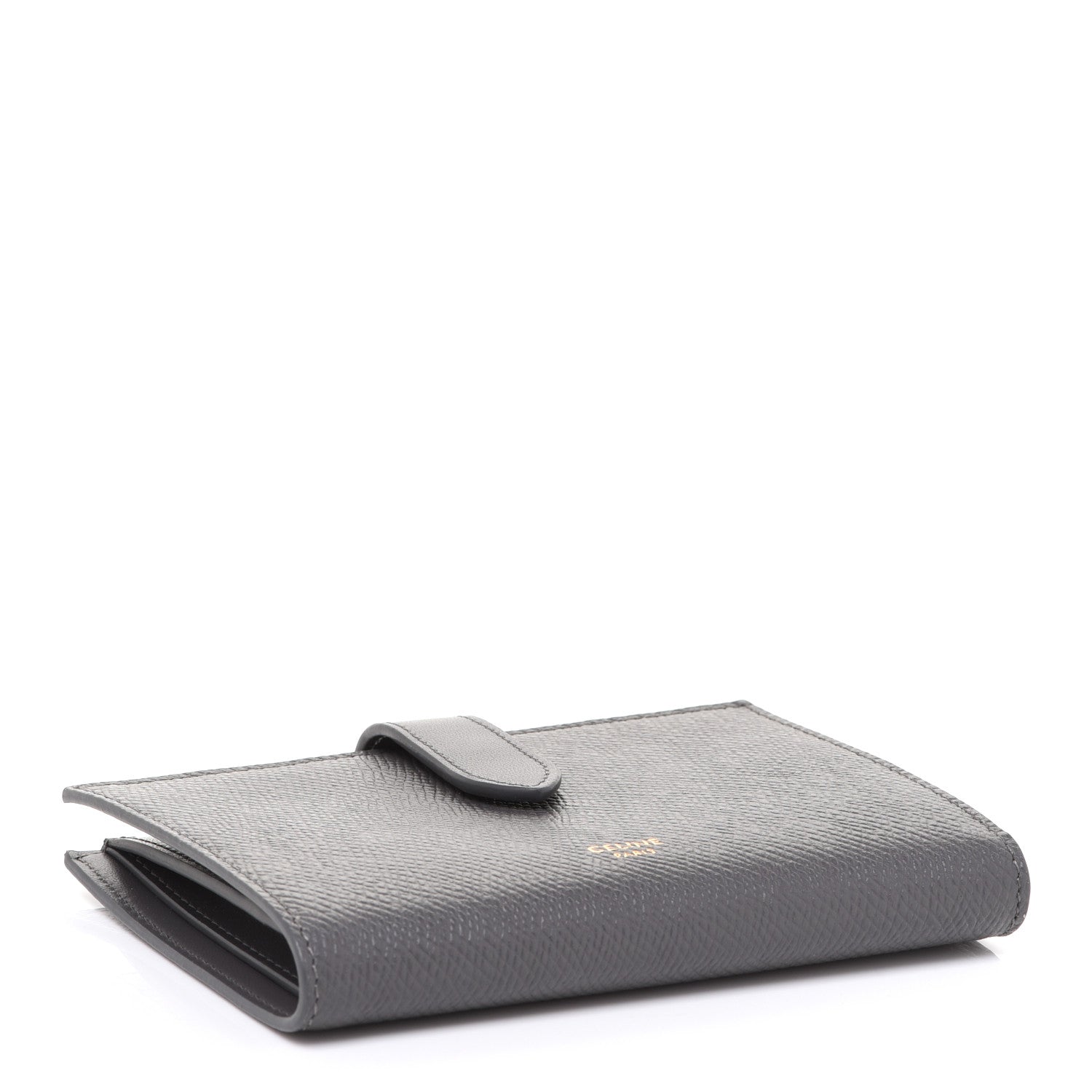Celine Grained Calfskin Medium Multifunction Strap Wallet Grey 4 of 9