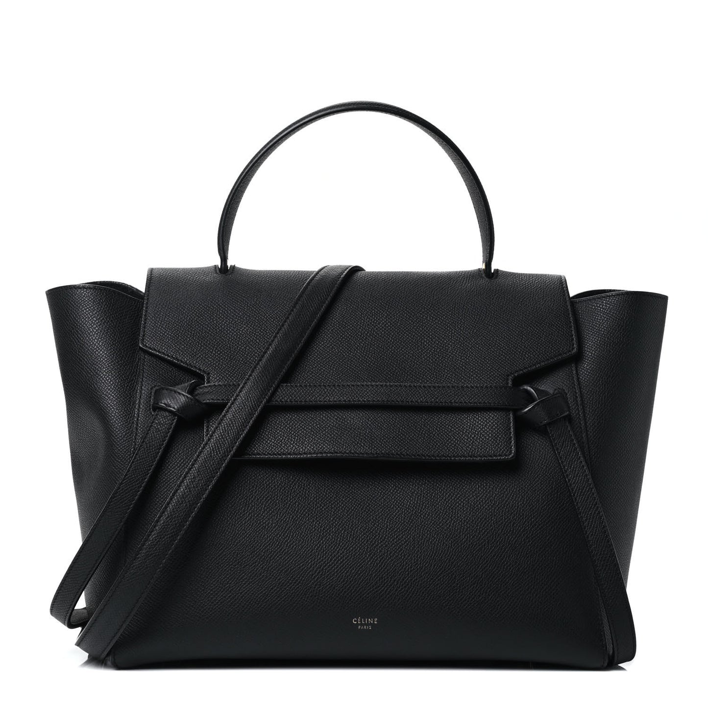 Grained Calfskin Nano Belt Bag Black