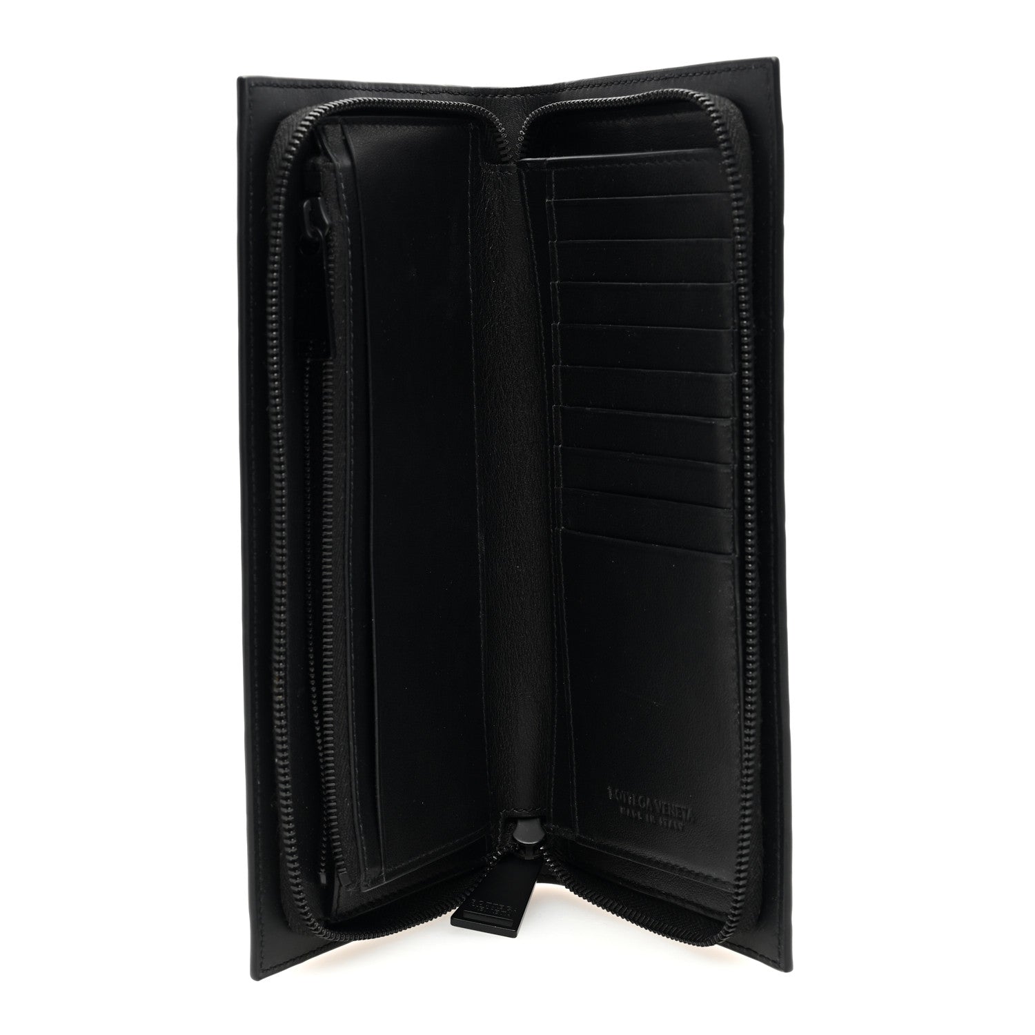 Bottega Veneta Nappa Intrecciato Zip Wallet Black 5 of 8