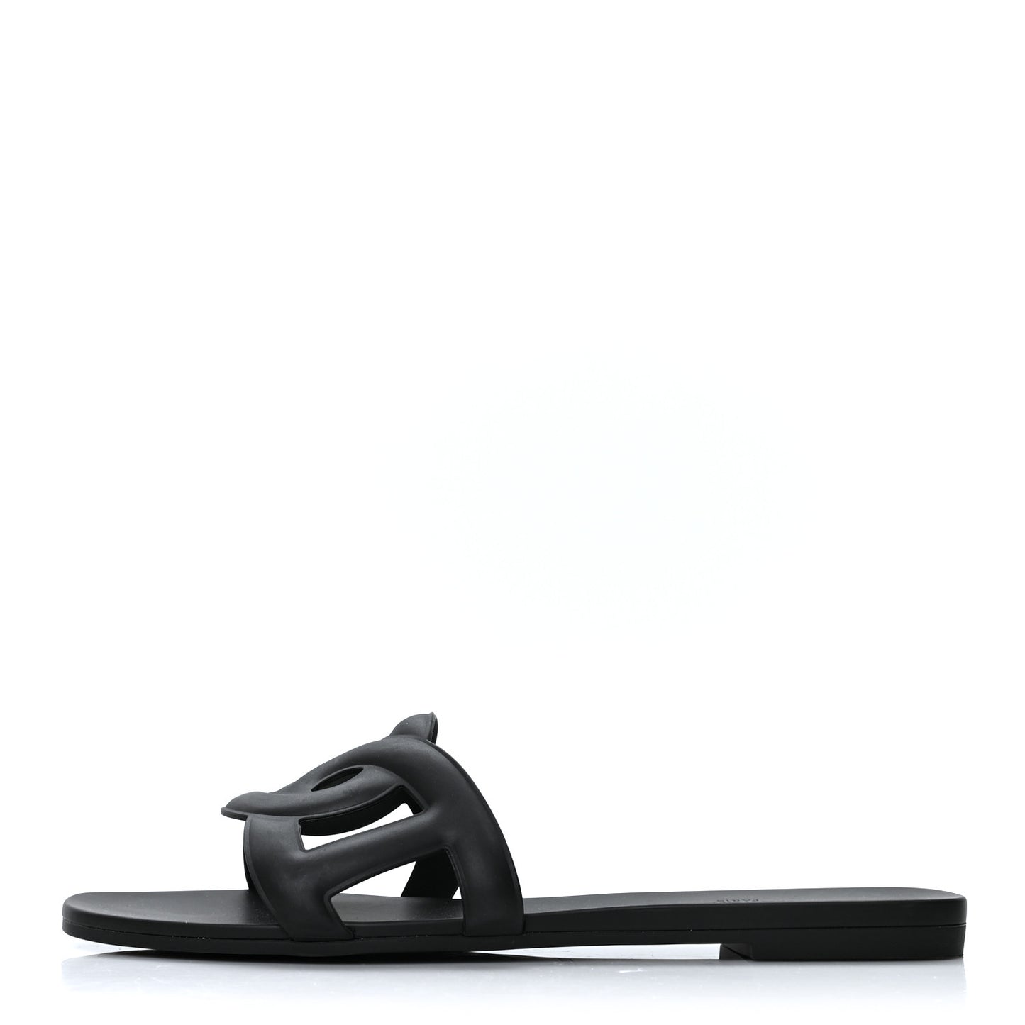 Rubber Aloha Sandals 38 Black