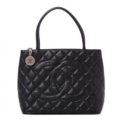 Chanel Caviar Quilted Medallion Tote Black 1 of 10