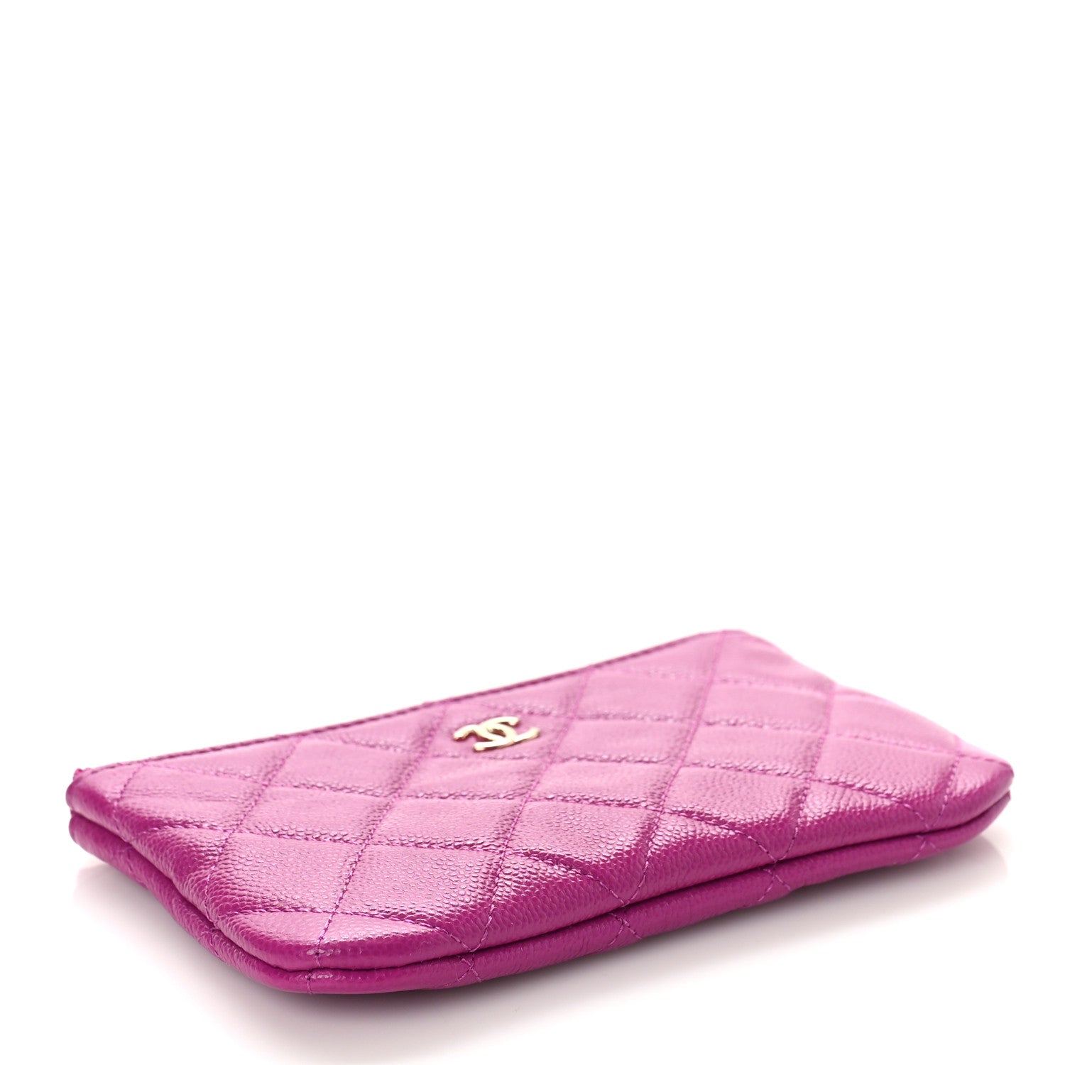 Chanel Caviar Quilted Small Cosmetic Case Purple 4 of 10