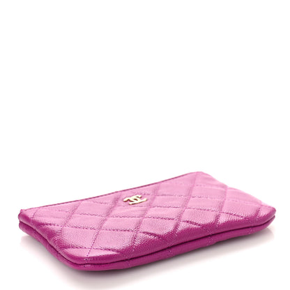 Chanel Caviar Quilted Small Cosmetic Case Purple 4 of 10