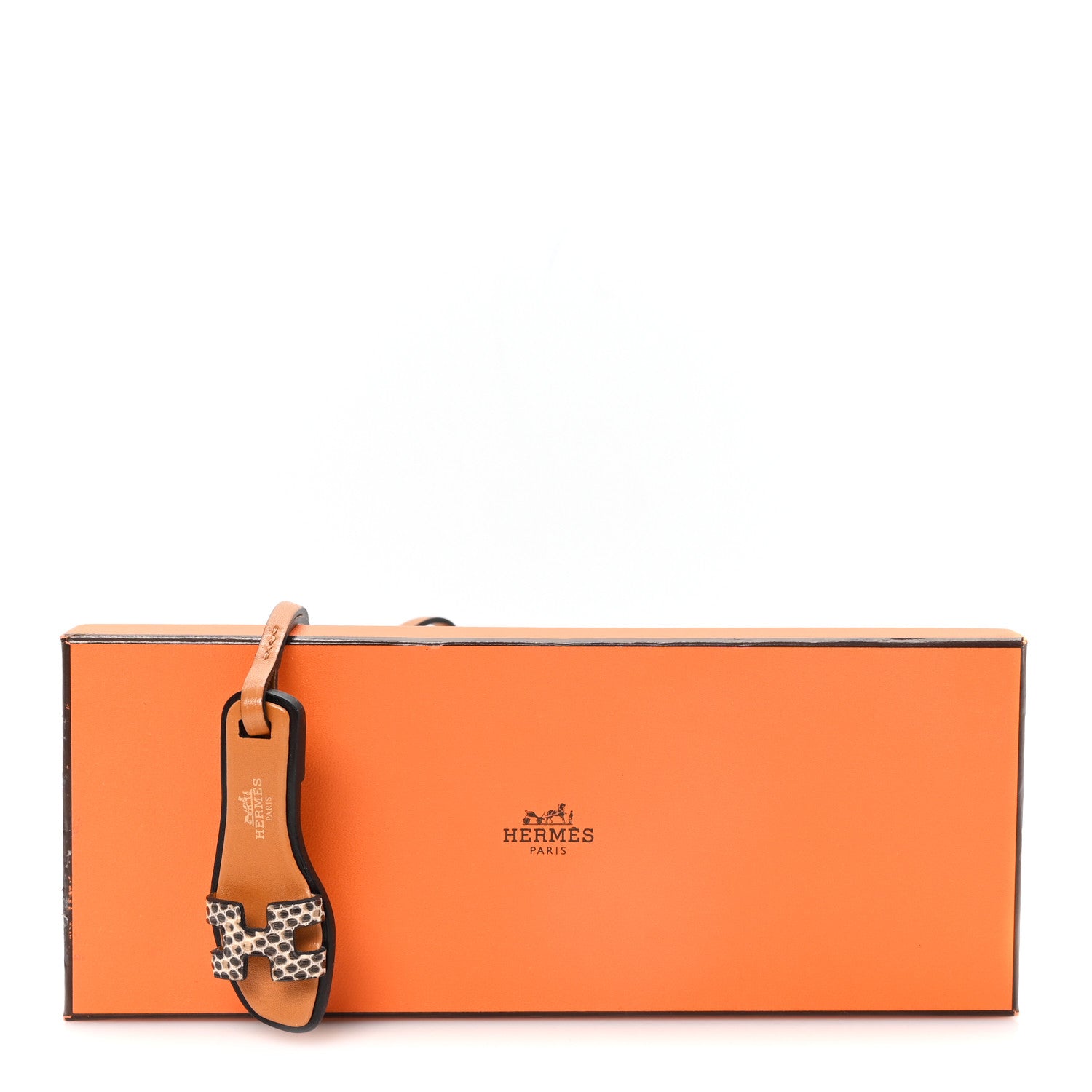Hermes Lizard Butler Calfskin Hunter Oran Nano Bag Charm Ombre 5 of 5
