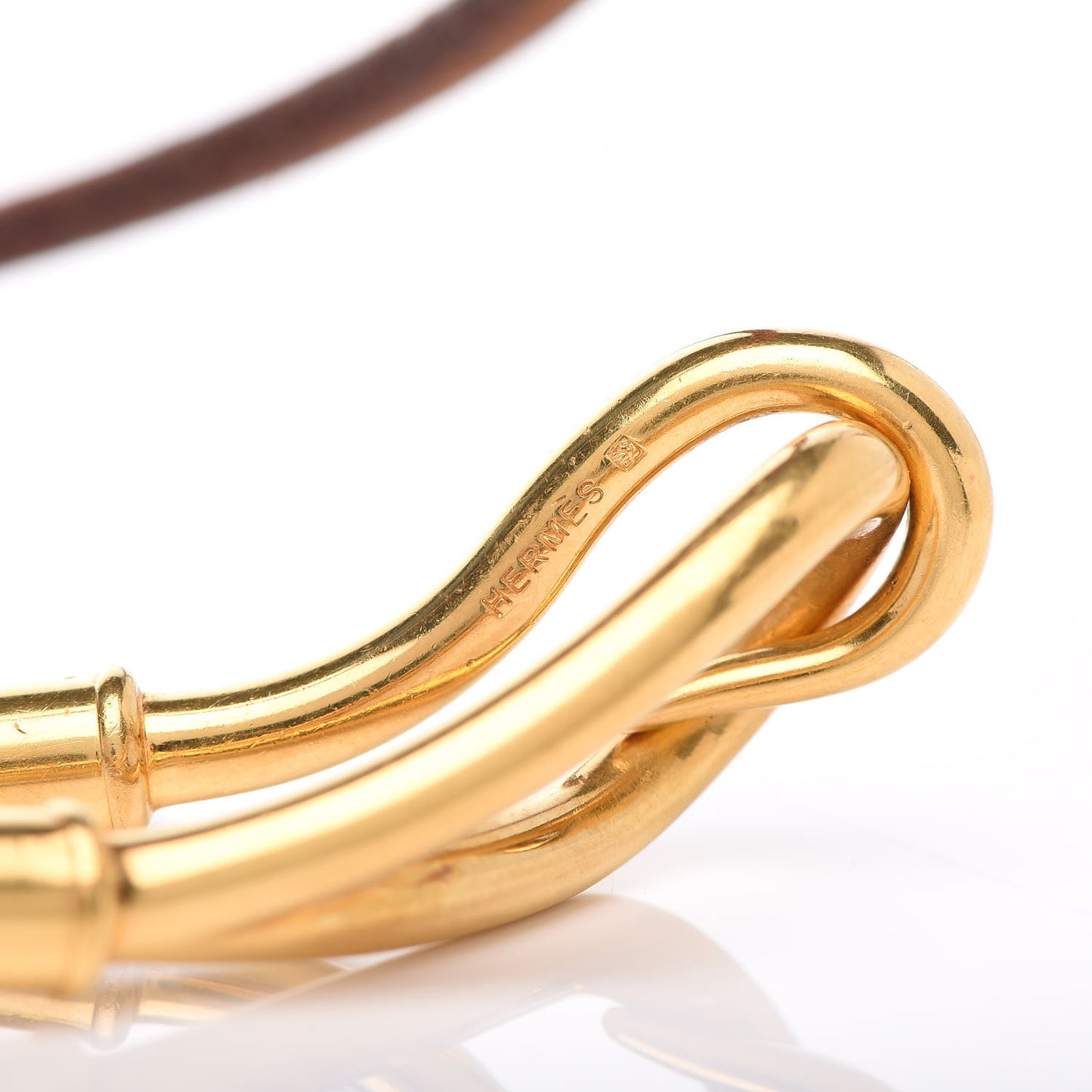 Natural Bridle Jumbo Hook Choker Necklace