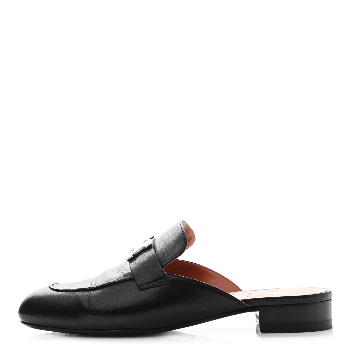Hermes Goatskin Trocadero Mule 37 Black 1 of 12