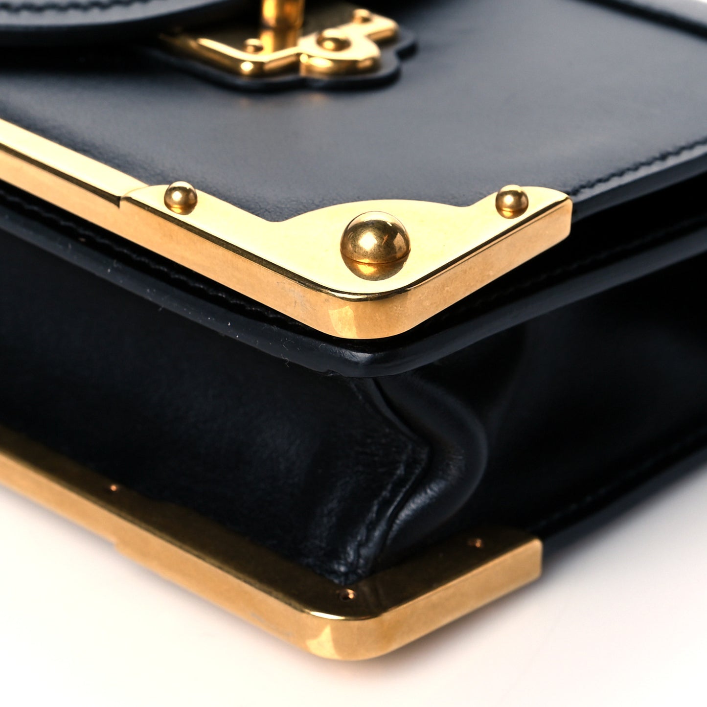 City Calf Saffiano Cahier Bag Black