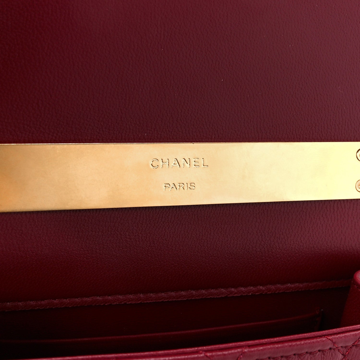 Chanel Lambskin Enamel Quilted Top Handle Flap With Chain Red 6 of 12