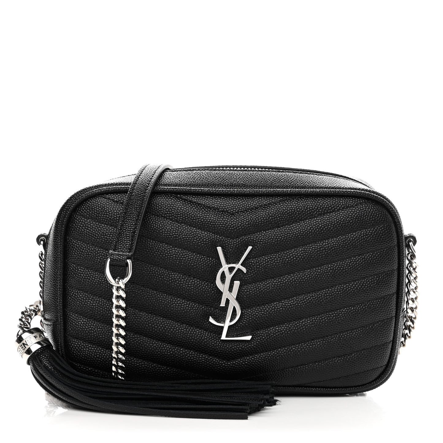 Grain De Poudre Matelasse Monogram Mini Lou Camera Bag Black