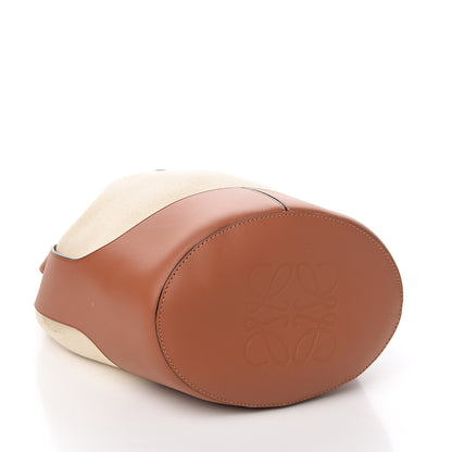 Loewe Canvas Calfskin Balloon Bucket Bag Ecru Tan 3 of 7