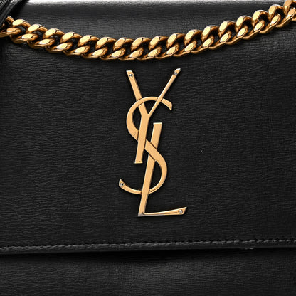 Saint Laurent Calfskin Medium Monogram Sunset Black 10 of 16