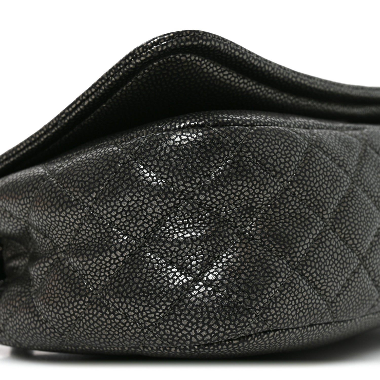 Chanel Metallic Caviar Medium Timeless CC Flap Dark Silver 10 of 10