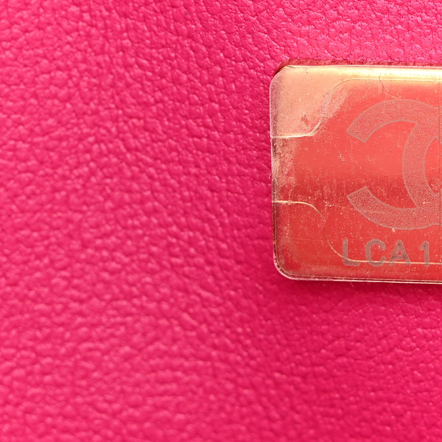 Tweed Quilted Medium Double Flap Fuchsia