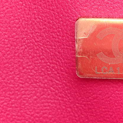 Chanel Tweed Quilted Medium Double Flap Fuchsia 7 of 11