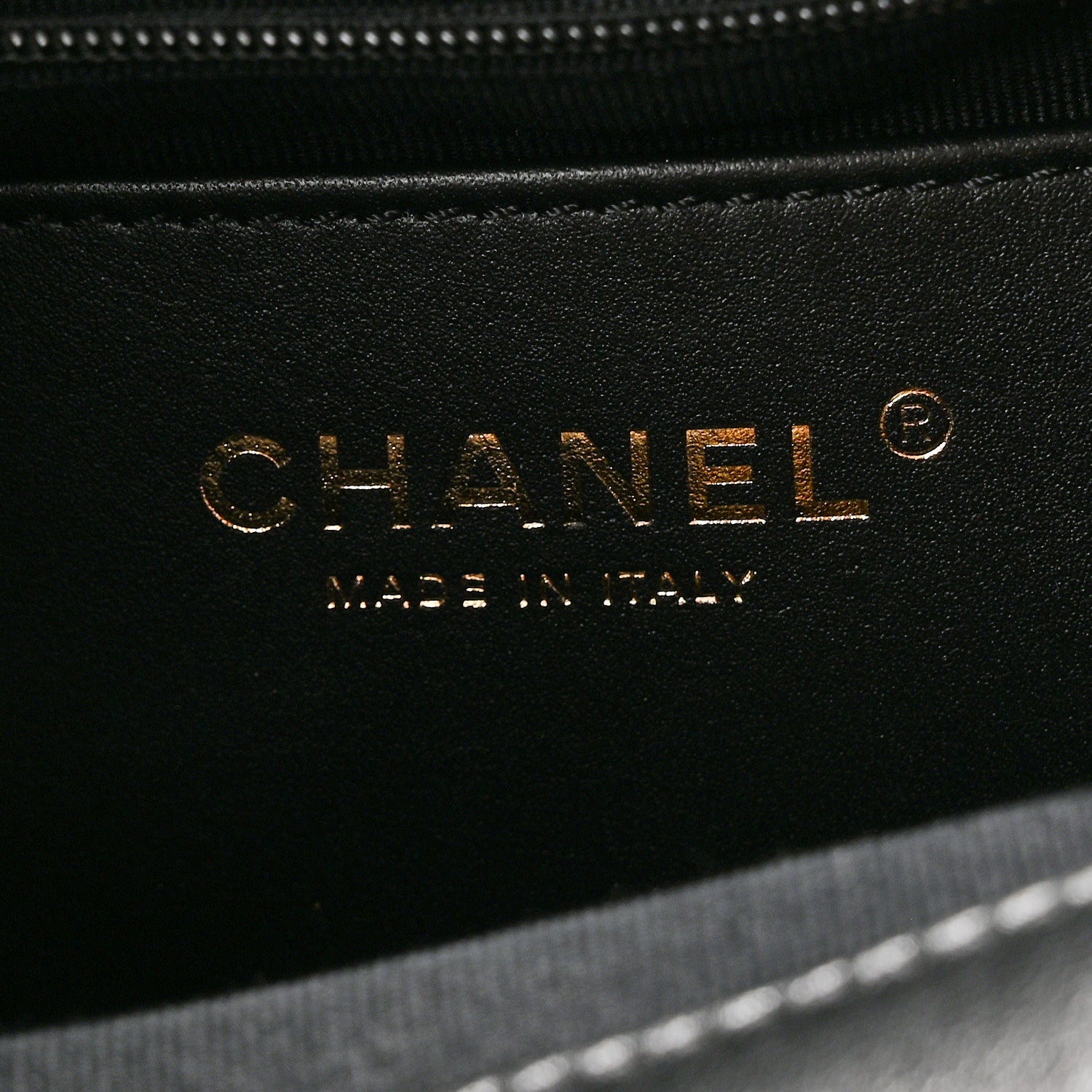 Chanel Shiny Lambskin Quilted CC Belt Shopping Bag Black 5 of 9